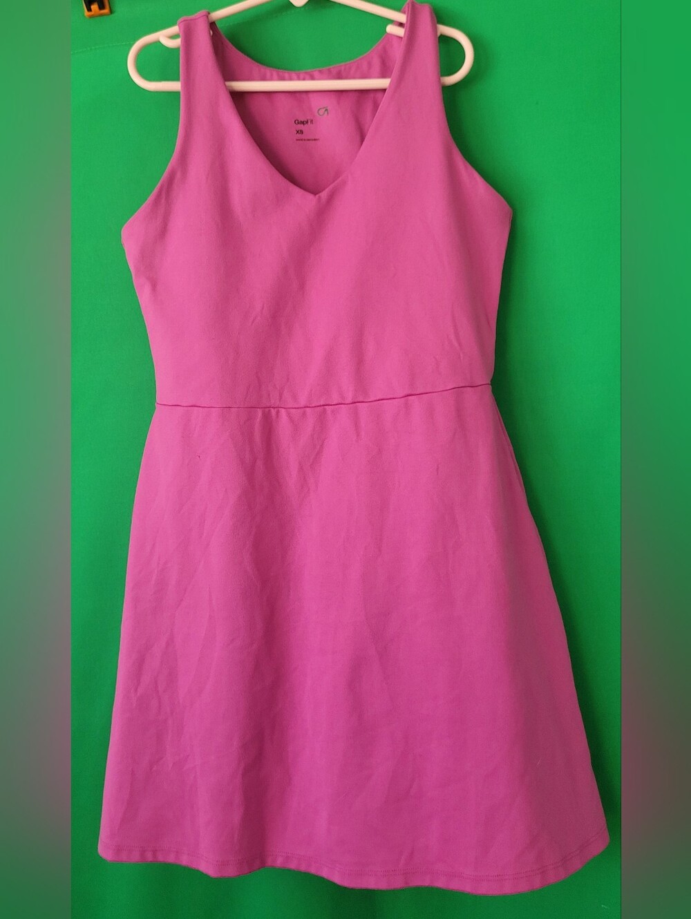 GAPFit Active Tank Sz XS Fuchsia Sleeveless Mini Dress Tennis Gap